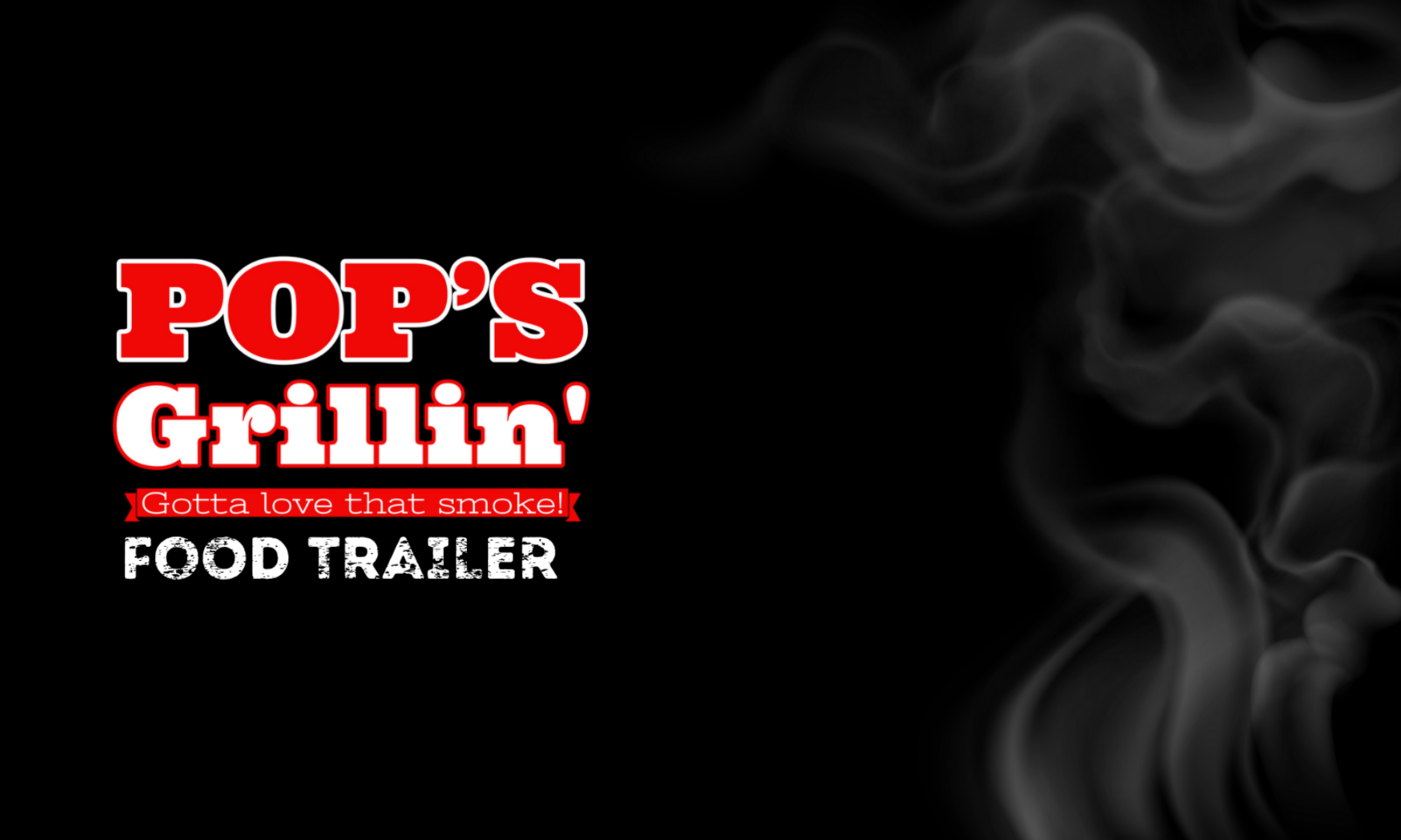 Pops grillin logo + smoke